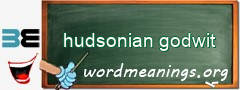 WordMeaning blackboard for hudsonian godwit